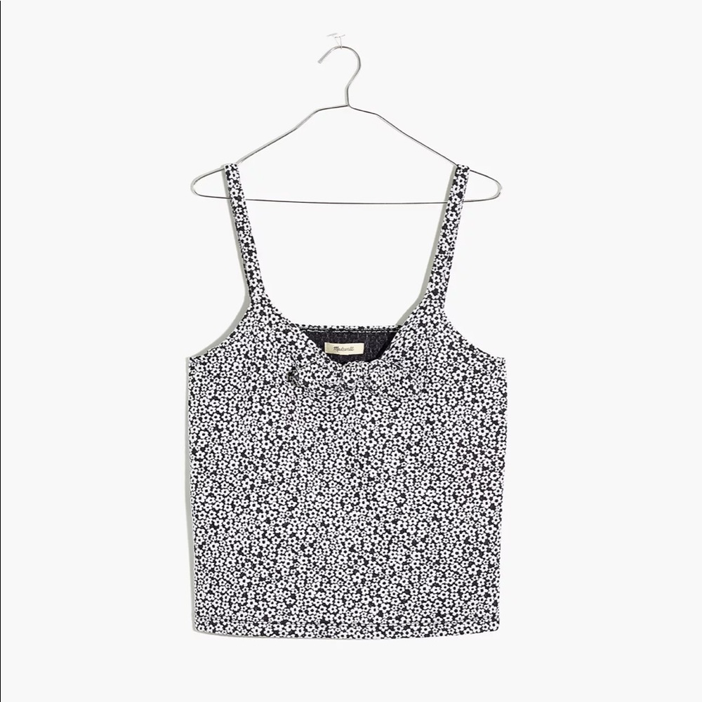 EUC. Madewell. Daisy Jacquard Tie-Front Cami Top